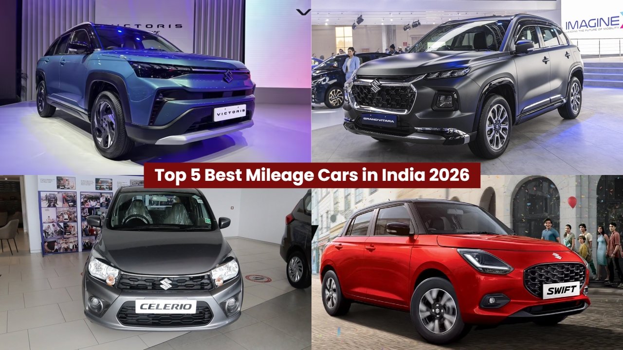 Top 5 Best Mileage Cars in India 2026 – These Fuel-Efficient Models Save You Thousands Every Year